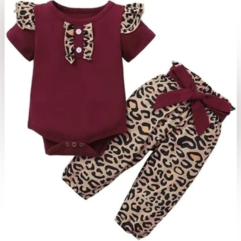 Alice_Star Baby Girl Short-Sleeved T-shirt Long Pants Spring Summer Outfit Set